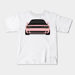 DODGE DEMON FRONT PINK Kids T-Shirt